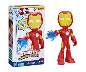 Figurer - Hasbro Spidey & His Amazing Friends - Mega Iron Man (22 cm) - F61645X2