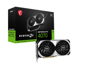 Grafikkort - MSI GeForce RTX 4070 VENTUS 2X OC - 12GB GDDR6X RAM - Grafikkort - RTX 4070 VENTUS 2X 12G OC