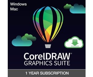 Programvare til kontoret - Corel DRAW Graphics Suite - ESD - 1 year / 1 user - Mac - ESDCDGSSUB1YEU