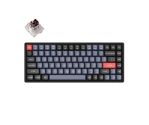 Tastatur - Keychron K2 Pro QMK/VIA RGB Hot Swap - Pro Brown - Gamingtastatur - Uten numpad - Nordisk - Svart - K2P-J3