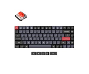 Tastatur - Keychron K3 Pro QMK/VIA RGB Hot Swap - Gateron Low Profile Red - Gamingtastatur - Uten numpad - Nordisk - Svart - K3P-H1