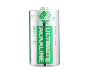 Batteri - Deltaco Ultimate battery - Nordic Swan ecolabelled - 10 x LR14 / C type - Alkaline - ULTB-LR14-10P