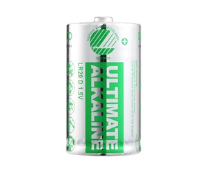 Batteri - Deltaco Ultimate battery - Nordic Swan ecolabelled - 10 x D / LR20 - Alkaline - ULTB-LR20-10P