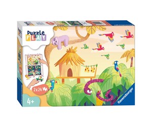 Puslespill - Ravensburger Puzzle & Play - Jungle Adventure 2x2 Gulv - 55937