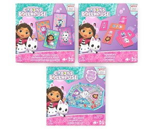 Brettspill & Puslespill - Gabby's Dollhouse 3-Pack Spillpakke - 6066779