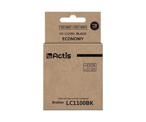 Printertilbehør blekk/toner - Actis standard KB-1100BK - ink cartridge (alternative for: Brother LC1100BK Brother LC980BK) - Blekkpatron - KB-1100Bk