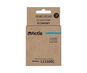 Printertilbehør blekk/toner - Actis standard KB-1100C - Economy - cyan - ink cartridge (alternative for: Brother LC980C Brother LC65HYC Brother LC1100HYC) - Blekkpatron Blå - KB-1100C