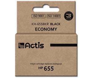 Printertilbehør blekk/toner - Actis standard KH-655BKR - black - refurbished - ink cartridge (alternative for: HP 655) - Blekkpatron Svart - KH-655BKR