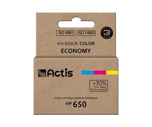 Printertilbehør blekk/toner - Actis standard KH-650CR - colour (cyan magenta yellow) - remanufactured - ink cartridge (alternative for: HP 650 HP CZ102AE) - Blekkpatron Colour (cyan, magenta, yellow) - KH-650CR