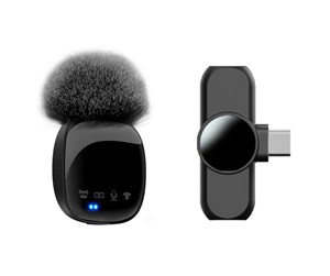 Mobil - Andre tilbehør - Lippa Wireless Wind Protected Microphone With USB-C Connector - LPR8-C