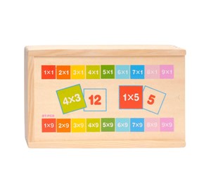 Treleker - TOPBRIGHT Wooden Math Domino - Multiplication - 6075