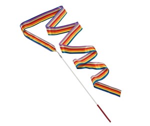 Utendørsleker - Goki Gymnastics Ribbon Rainbow - 15353