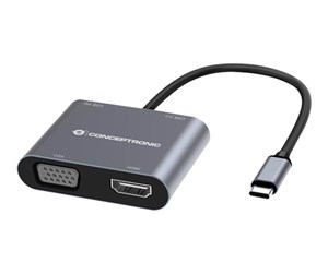 Dokkingstasjon - Conceptronics Conceptronic DONN16G - docking station - USB-C 3.2 Gen 1 - VGA HDMI - DONN 16G