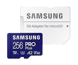 Minnekort - Samsung PRO Plus microSD/SD - 180MB/s - 256GB - MB-MD256SA/EU