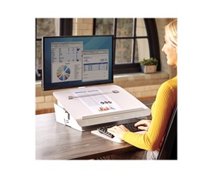 Arkivering & Oppbevaring - Fellowes Hana writing slant board - 11.59 x 56.2 x 34.93 cm - steel - white - 8065801