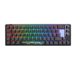 Tastatur - Ducky One 3 - Classic Black / White - 65% - Cherry Brown - ND - Gamingtastatur - Uten numpad - Nordisk - Svart - DKON2167ST-BFIPDCLAWSC1