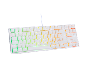 Tastatur - Ducky One 3 - Pure White ND - TKL - Gamingtastatur - Uten numpad - Nordisk - Hvit - DKON2187ST-BFIPDPWWWSC1