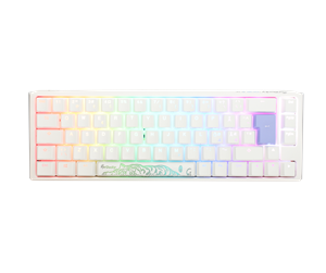 Tastatur - Ducky One 3 - Classic Pure White ND - SF 65% - Gamingtastatur - Uten numpad - Nordisk - Hvit - DKON2167ST-BFIPDPWWWSC1