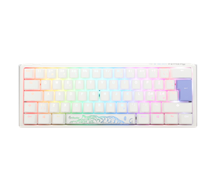 Tastatur - Ducky One 3 - Classic Pure White ND - Mini 60% - Gamingtastatur - Uten numpad - Nordisk - Hvit - DKON2161ST-BFIPDPWWWSC1