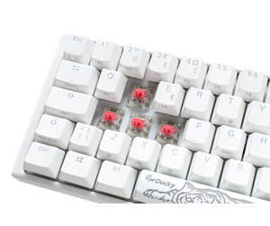 Tastatur - Ducky One 3 - Classic Pure White ND - Mini 60% - Gamingtastatur - Uten numpad - Nordisk - Hvit - DKON2161ST-CFIPDPWWWSC1