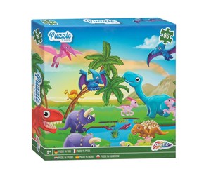 Puslespill - Grafix Jigsaw puzzle Dino world 96st. Gulv - 400017