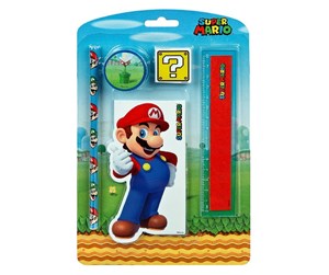 Skole - Kids Licensing Super Mario Stationery Set 5 pcs. - SUMB0216