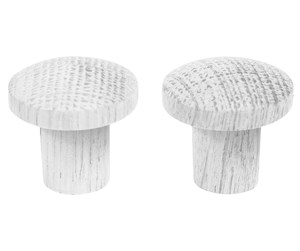 Beslag & Hengsler  - Home>it wooden knob Ø25 mm white oak 2 pcs - 12807