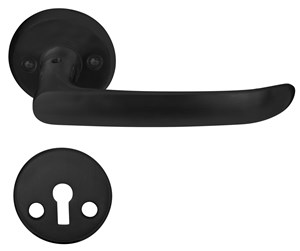 Beslag & Hengsler  - Home>it Door Handle With L-handle Matte Black - 13270