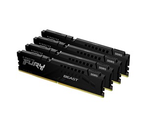 RAM - Kingston FURY Beast DDR5-5600 - 64GB - CL40 - Quad Channel (4 pcs) - Intel XMP - Svart - KF556C40BBK4-64