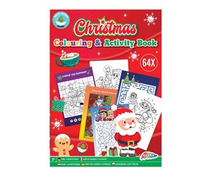 Små gaver til barn - Grafix Christmas Coloring and Activity Book A4 (ENG) - 800023