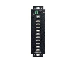 USB-hub - StarTech.com USB210AIND-USB-A-HUB USB-hub - 10 porter - Svart - USB210AIND-USB-A-HUB