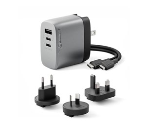 Mobil - Adaptere og ladere - ALOGIC 3 Port 67W Rapid Power Multi-Country GaN Charger - WCM3X67-SGR