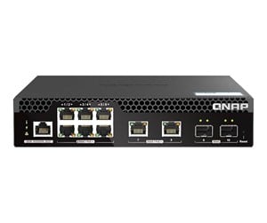 Switch/splitter - QNAP - switch - half-width - 10 ports - Managed - QSW-M2106PR-2S2T