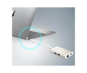 Dokkingstasjon - j5create JCA374 - docking station - USB-C 3.1 - HDMI - GigE - JCA374-N