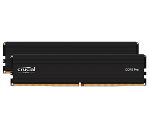 RAM - Crucial PRO DDR5-5600 - 32GB - CL46 - Dual Channel (2 pcs) - AMD EXPO - Svart - CP2K16G56C46U5