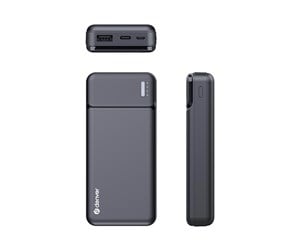 Nødlader - DENVER PBS-10007 power bank - Li-pol - USB - 10 Watt Nødlader - Svart - 10000 mAh - PBS-10007