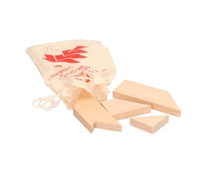 Puslespill - Goki Wooden Brain Puzzle T-shape in Bag Tre - HS006