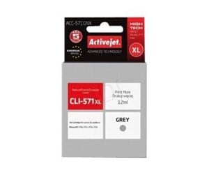 Printertilbehør blekk/toner - ActiveJet Supreme ACC-571GNX - grey - ink cartridge (alternative for: Canon CLI-571GXL) - Blekkpatron Grey - ACC-571GNX