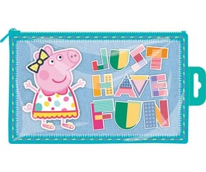 Skoleutstyr - Euromic PEPPA PIG flat PVC pencil case - 085908200-PEPCC3