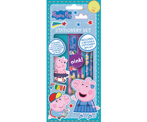 Skoleutstyr - Euromic PEPPA PIG stationery Set in foil bag - 085905502-PESFB3