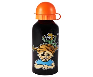 Skoleutstyr - Euromic Pippi Water bottle aluminum 400ml - 063108717