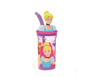 Skoleutstyr - Euromic DISNEY PRINCESS 3D figurine tumbler bottle 360 ml - 088808720-51266