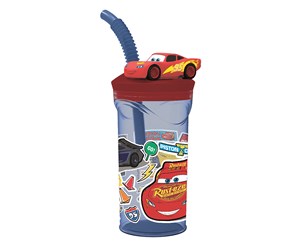 Skoleutstyr - Euromic CARS 3D figurine tumbler water bottle 360 ml - 088808720-51566