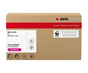 Printertilbehør blekk/toner - Agfa Photo - magenta - remanufactured - toner cartridge (alternative for: HP 415A) - Laser toner Rød - APTHP2033AE