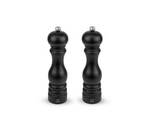 Kjøkkentilbehør - Peugeot Salt and pepper mill set Paris 22 cm Matte black Beech - 15926