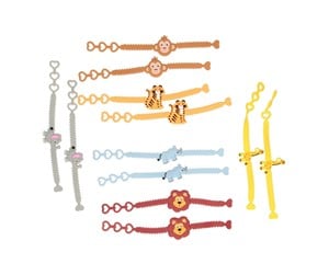 Rollelek - LG-Imports Bracelet Wild Animals set of 12 pcs. - 0419