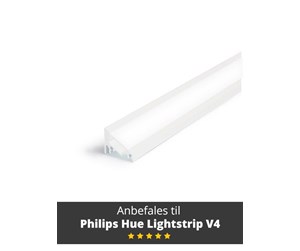 Smarthus - Light Solutions Aluminum Profile - Model C for Philips Hue and Lifx - White - 5714255008081