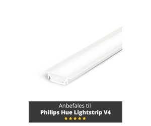 Smarthus - Light Solutions  1 pcAluminum Profile - Model G for Philips Hue and Lifx - White. - 5714255008111