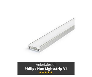 Smarthus - Light Solutions Aluminum Profile - Model S for Philips Hue and LIFX - ALU 1 m - 5714255008074