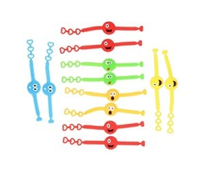 Rollelek - LG-Imports Bracelet Smile Face Color set of 12pcs. - 0408